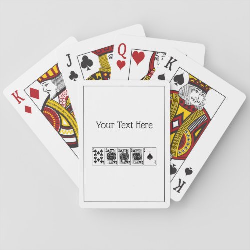 Casino Night Poker Royal Straight Flush Spades Playing Cards