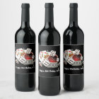 casino party invite, wine label