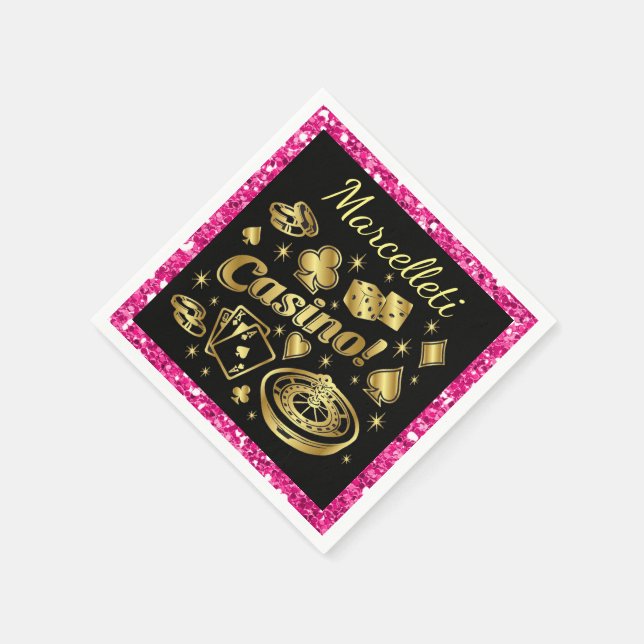Casino Party Napkins Party Goods (Corner)