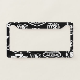 Casino Pattern License Plate Frame