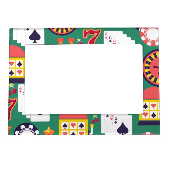 Casino Pattern Magnetic Frame (Front)