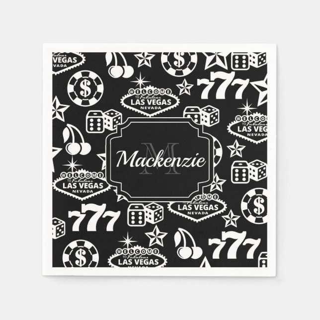 Casino Pattern Napkins (Front)