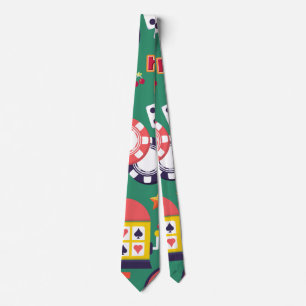 Casino Pattern Neck Tie