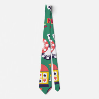 Casino Pattern Neck Tie