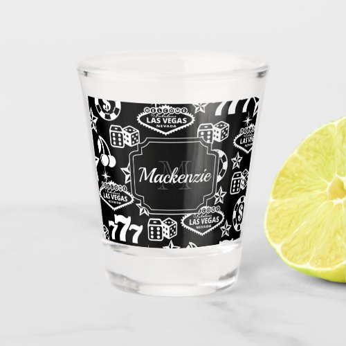 Casino Pattern Shot Glass