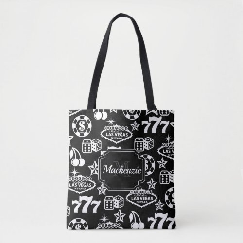 Casino Pattern Tote Bag