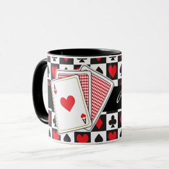 Casino Playing Card Coffee Mug by AllbyWanda at Zazzle