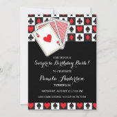 Casino Playing Cards Birthday Invitation (Front)