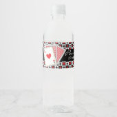 Casino Playing Cards Water Bottle Label (Front)