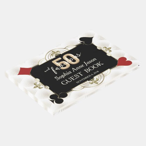 Casino Poker 3D 50 and Fabulous Birthday Party Guest Book