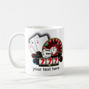 casino, poker, adult item coffee mug