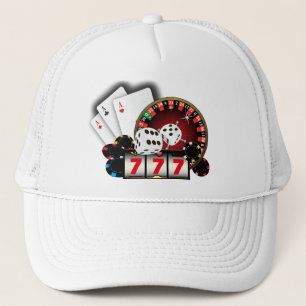 casino, poker, adult item trucker hat