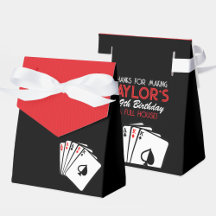 Casino Poker Birthday Party Favor Boxes