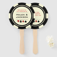 Casino Poker Chip Black Cream Welcome To Wedding
