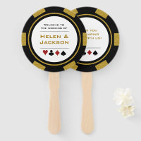 Casino Poker Chip Gold Black Welcome To Wedding