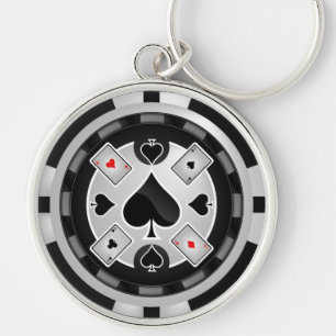 Casino Poker Chip Keychain