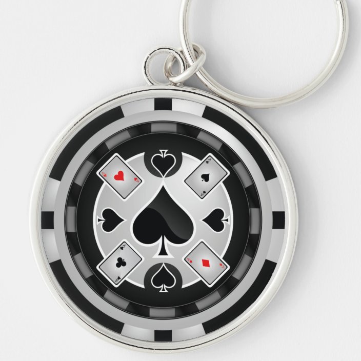 Casino Poker Chip Keychain