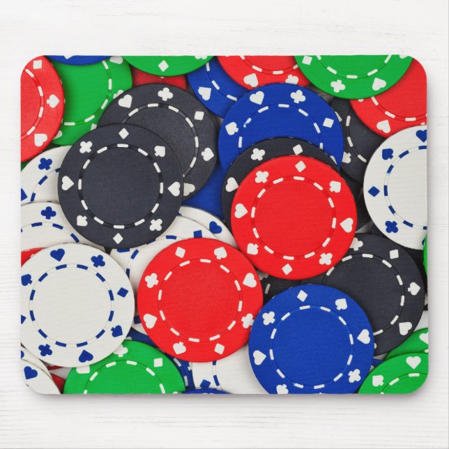 Casino poker chips mouse pad (Front)