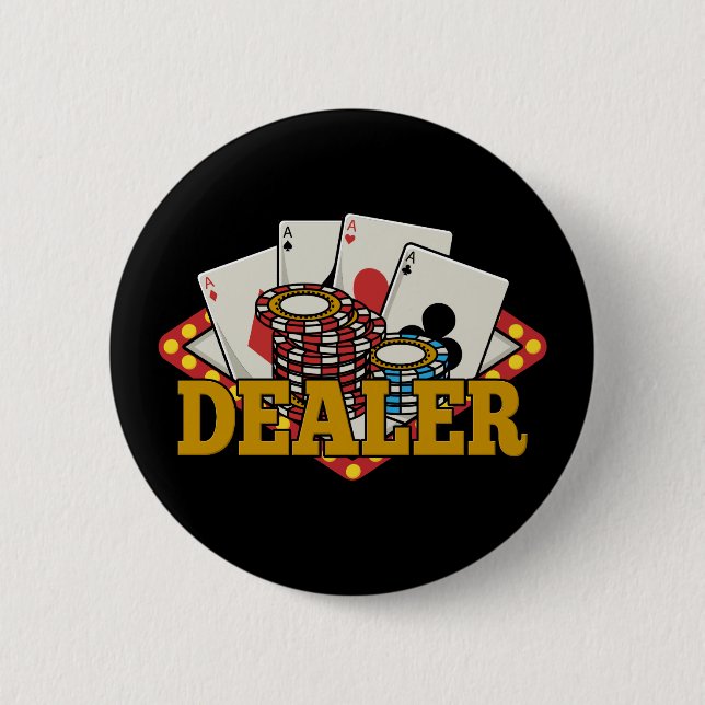 Casino Poker Dealer Button (Front)