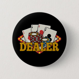 Casino Poker Dealer Button