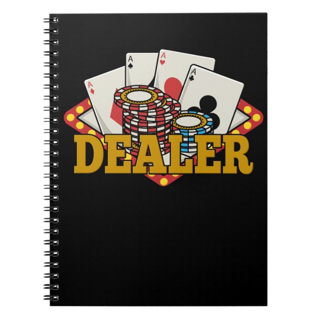 Casino Poker Dealer Notebook (Front)