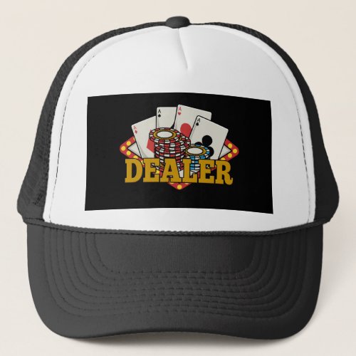 Casino Poker Dealer Trucker Hat