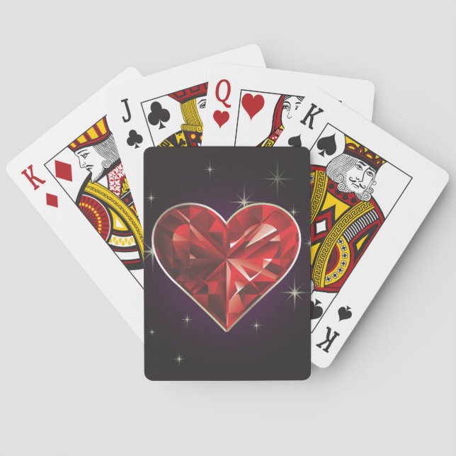 Casino Poker Hearts Play Poker Cards (Back)
