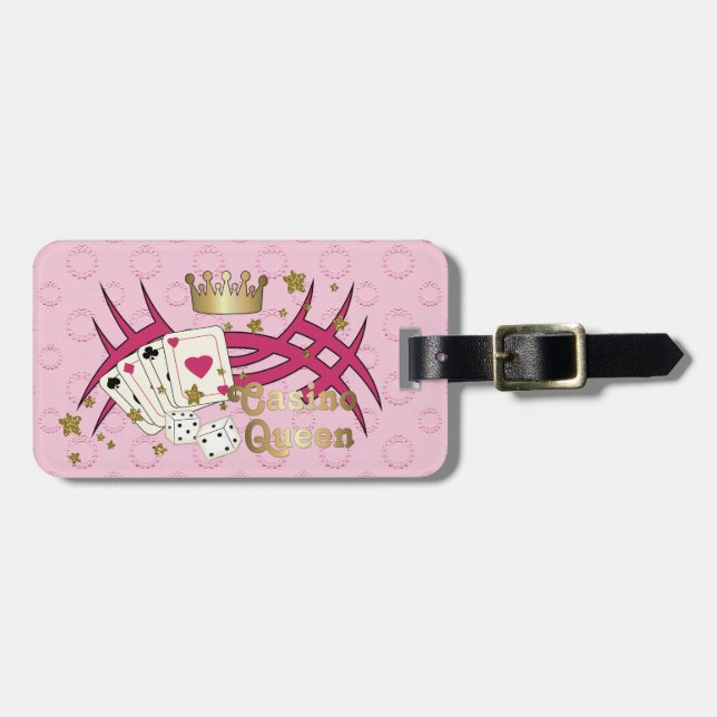 Casino Queen - Customize Luggage Tag (Front Horizontal)