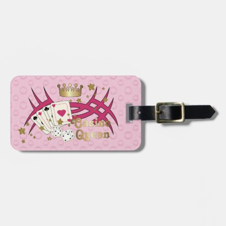 Casino Queen Luggage Tag
