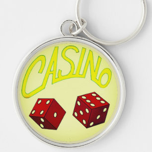 Casino Roll the Dice Keychain