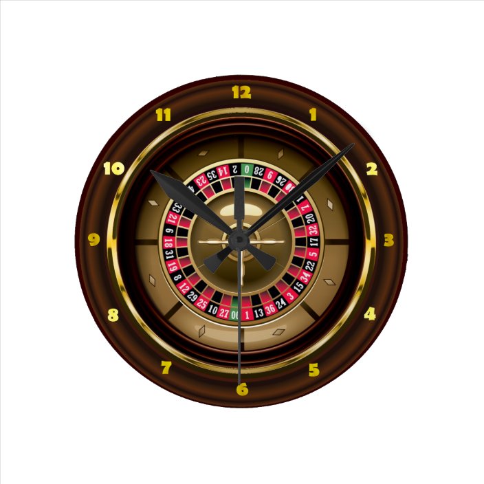 Casino Roulette Wall Clock | Zazzle.com