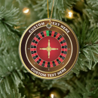 Casino Roulette Wheel Personalized Christmas