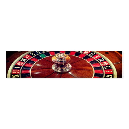 Casino roulette wheel photo napkin bands