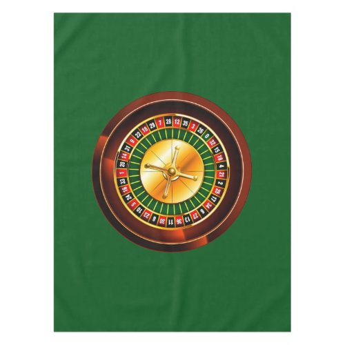 Casino Roulette Wheel Tablecloth