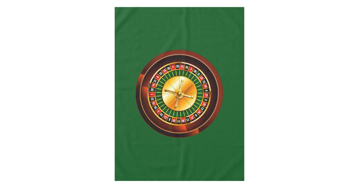 Casino Roulette Wheel Tablecloth Zazzle