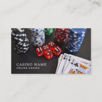 Casino Scene  Online Casino  Gaming Industry Business Card by TheBusinessCardStore at Zazzle