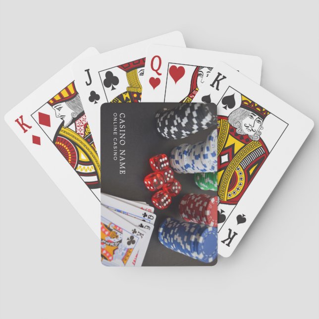 Casino Scene, Online Casino, Gaming Industry Poker Cards (Back)