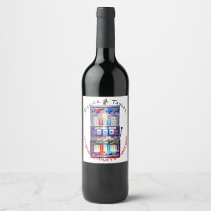 Casino Slot Machine custom wine label