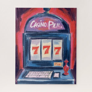 Casino Slot Machine Painting Jigsaw Puzzle