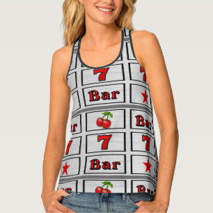 Casino Slot Machine Reels All Over Print Top