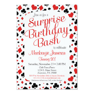 Invitations for poker party