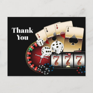 casino thank you card