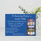 Casino Theme Adult Birthday Party Invitation (Standing Front)