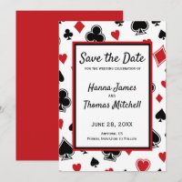 Casino Theme Las Vegas Wedding Save the Date