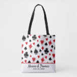 Casino Theme Las Vegas Wedding Tote Bag<br><div class="desc">Customize this Casino Theme Las Vegas Wedding for your upcoming wedding ceremony. It's easy to personalize to be uniquely yours. For further customization, please click the customize link and use the design tool to make the changes you would like to see, adding your own names, dates and locations as you...</div>