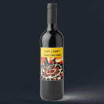 Casino Theme Party Wine Label<br><div class="desc">Personalized  casino theme wine or sparkling wine labels. Colorful design.</div>