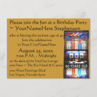 Casino Theme Party with personalized slot machine
