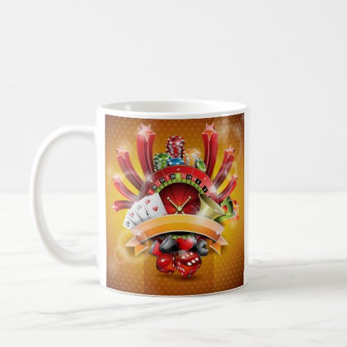 Casino themed coffee mug