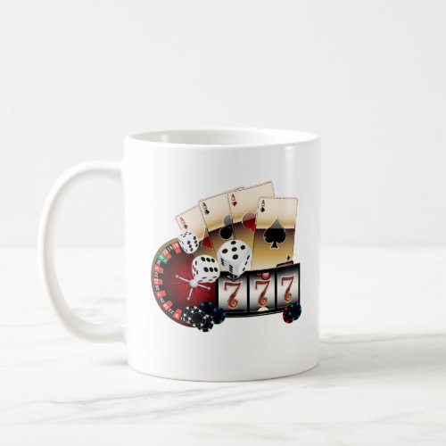 casino vegas poker gambling adult coffee mug
