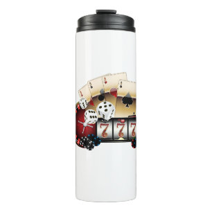 casino, vegas, poker, gambling, adult thermal tumbler